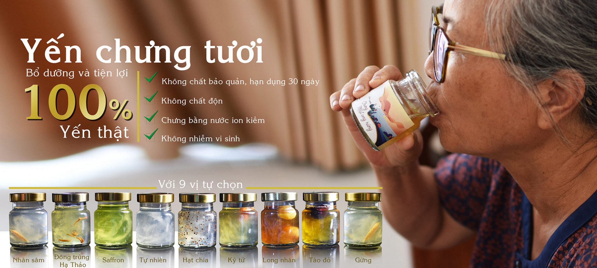Yến chưng tươi không chất bảo quản không hương liệu - Thương hiệu Nàng Yến Yến chưng tươi không chất bảo quản không hương liệu - Thương hiệu Nàng Yến