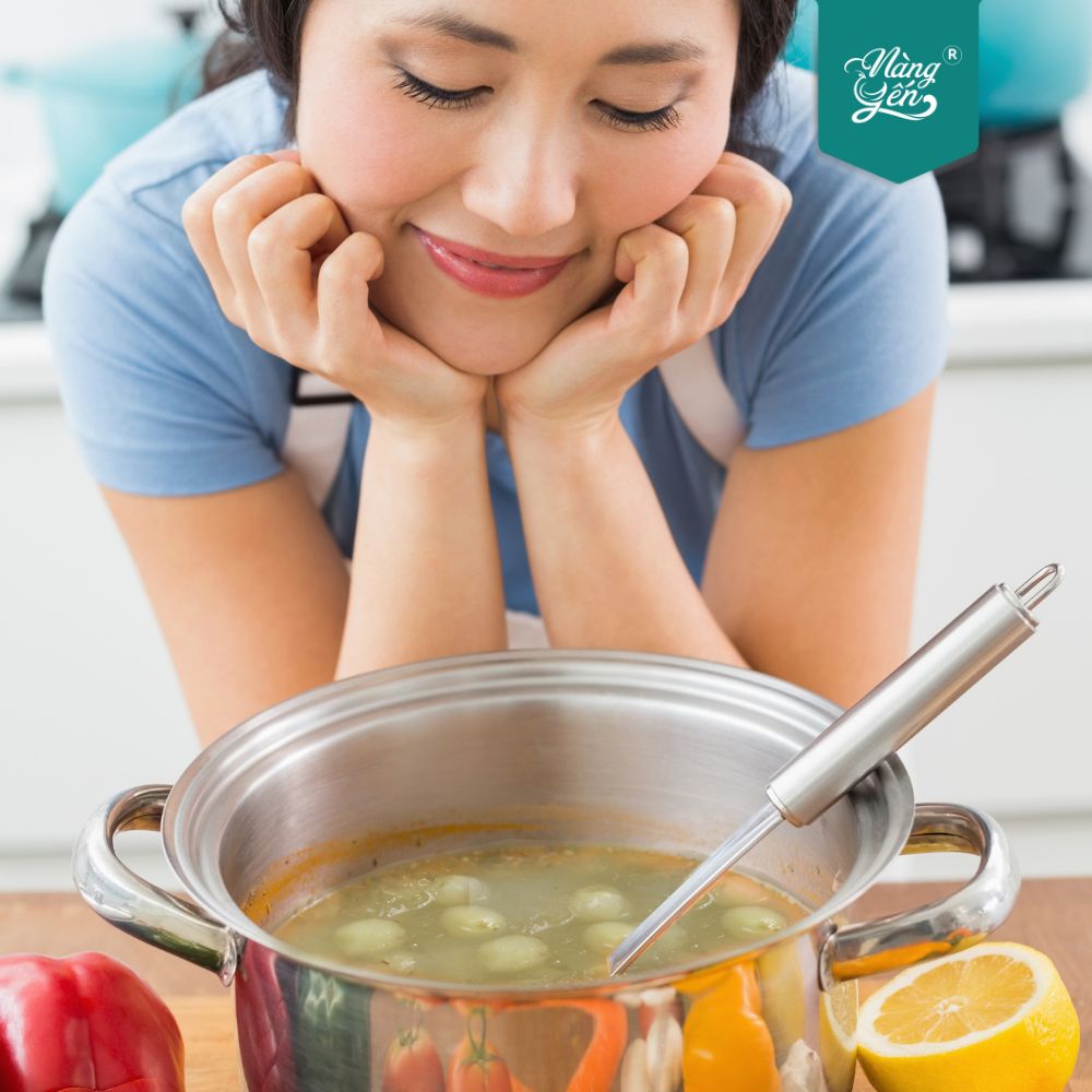 Để duy trì sức khỏe và vẻ đẹp: Uống súp tổ yến 2-3 lần một tuần là phù hợp.