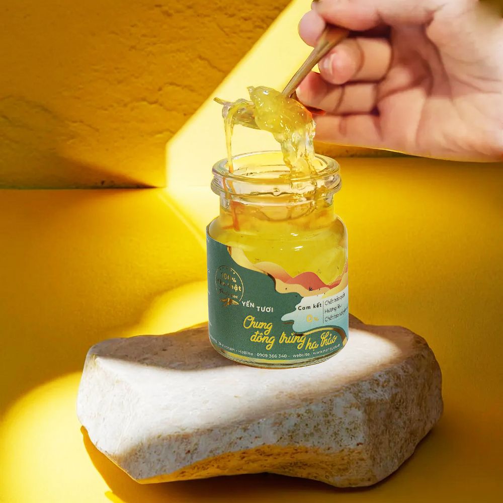 yến tươi chưng đông trùng - 12gram yến tươi / 70ml