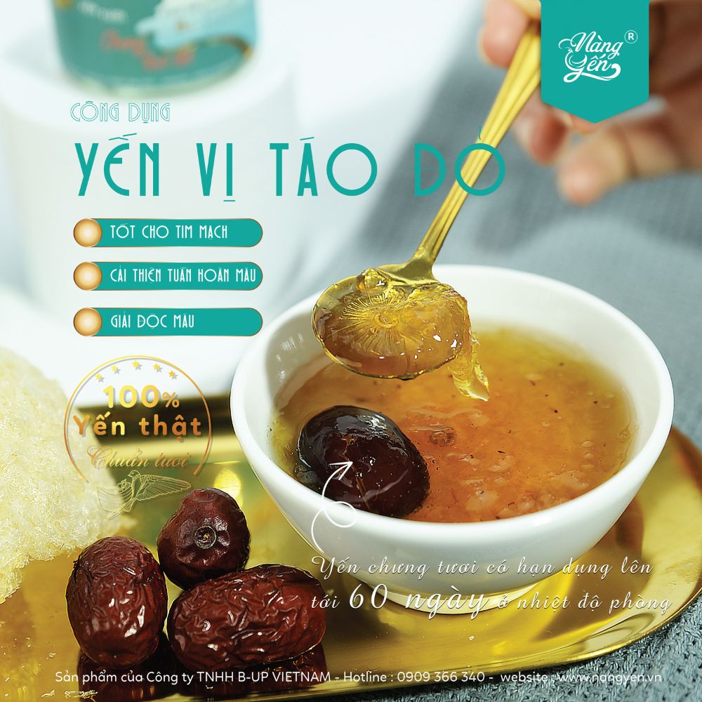 Yến chưng vị táo đỏ- Bài viết : Tác dụng của yến sào đối với phụ nữ