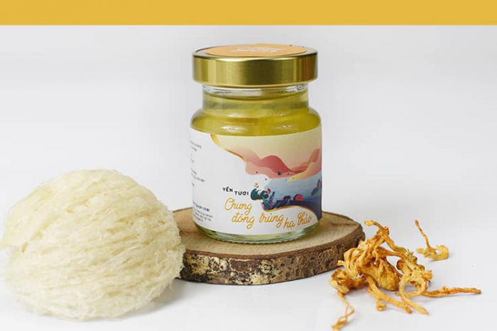 Yến chưng tươi Đông Trùng Hạ Thảo thương hiệu Nàng Yến.