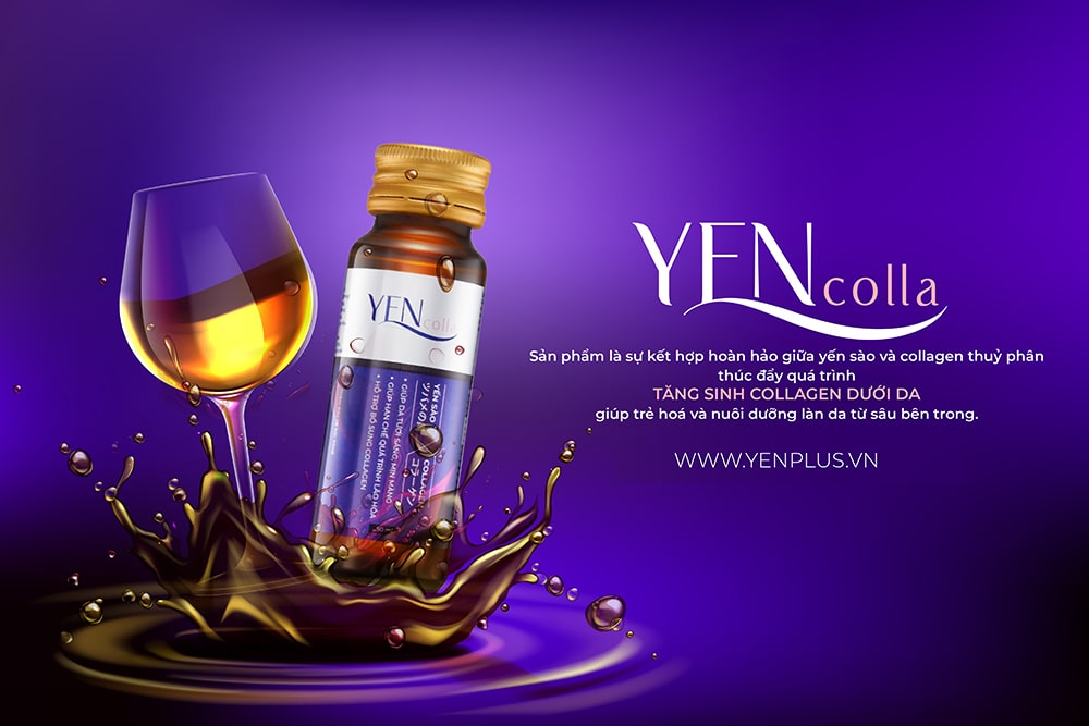 Nước yến collagen Yencolla - Thương hiệu Yenplus